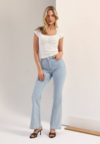 High Flare Superstretch Jeans