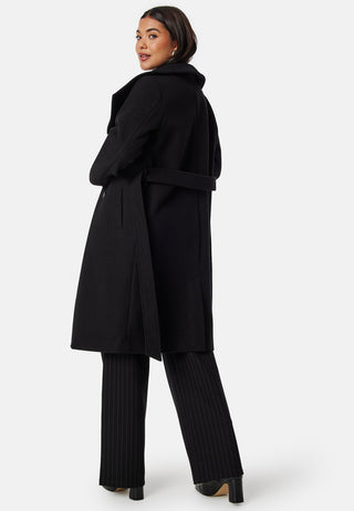 High Neck Midi Coat