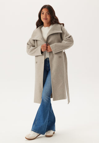 High Neck Midi Coat