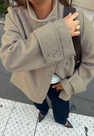 High Neck Short Coat