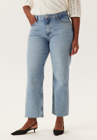 High Straight Ankle Jeans