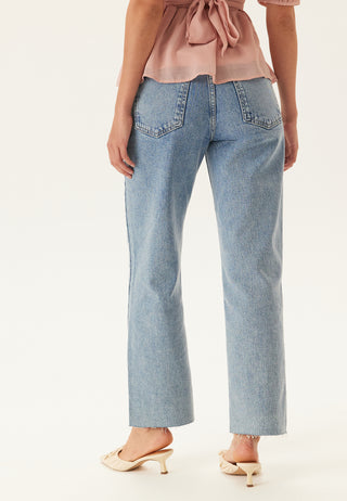 High Straight Ankle Jeans