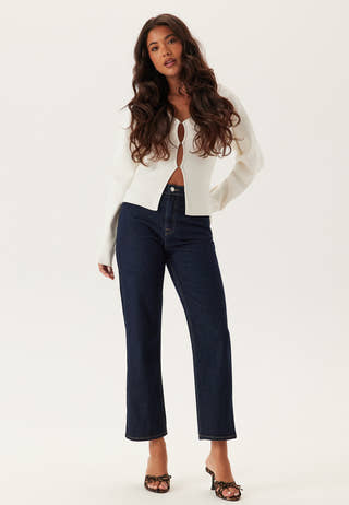 High Straight Ankle Jeans