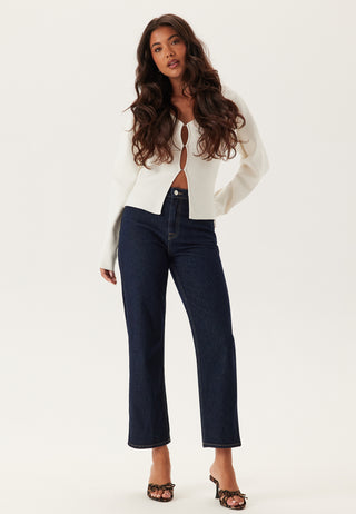 High Straight Ankle Jeans