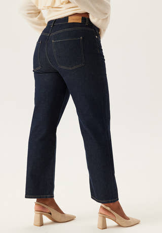 High Straight Ankle Jeans