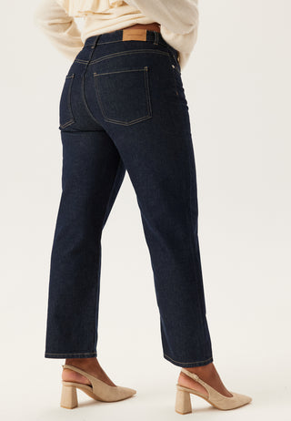 High Straight Ankle Jeans