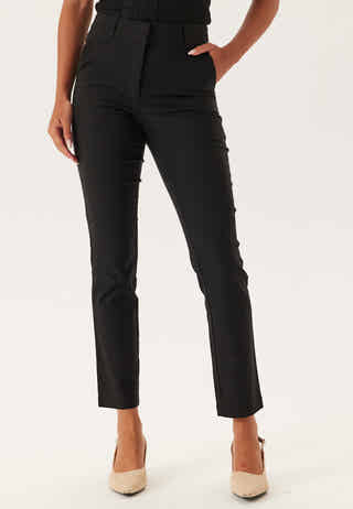 High Waist Stretchy Front Pocket Trousers