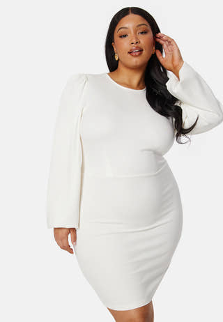 Balloon Sleeve Short Dress