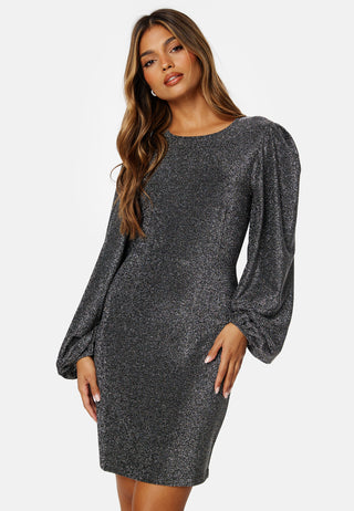 Puff Sleeve Sparkling Dress