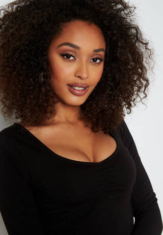 Isolde deep v-neck top