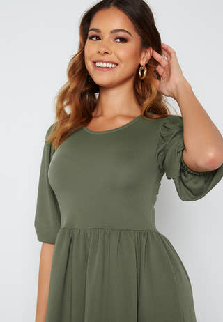 Jade puff sleeve dress
