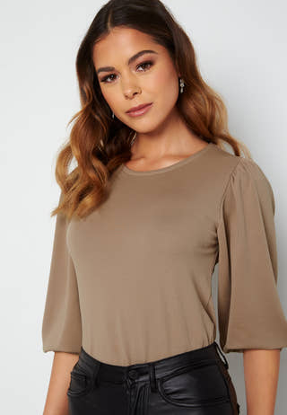 Jade puff sleeve top