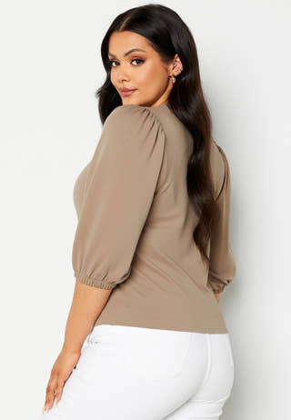 Jade puff sleeve top