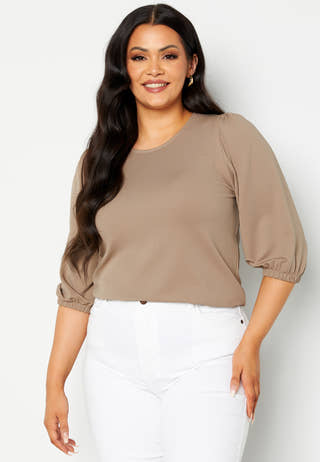 Jade puff sleeve top