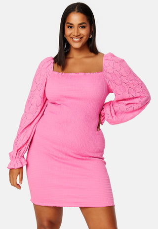 Square Neck Smock Dress