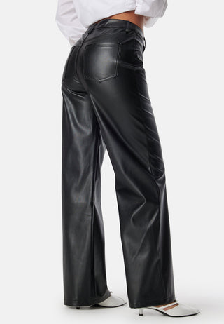 Straight PU Trousers