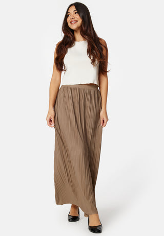 Pleated Maxi Skirt