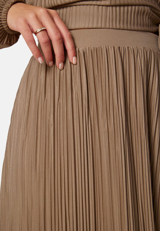 Pleated Maxi Skirt