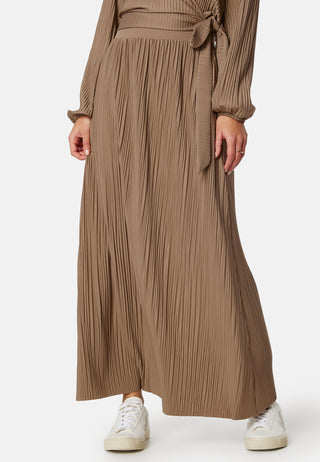 Pleated Maxi Skirt