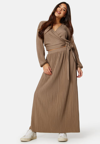 Pleated Maxi Skirt