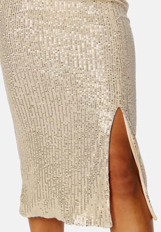 Kira sparkling midi skirt