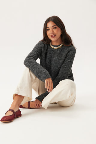 Knitted Bouclé Sweater