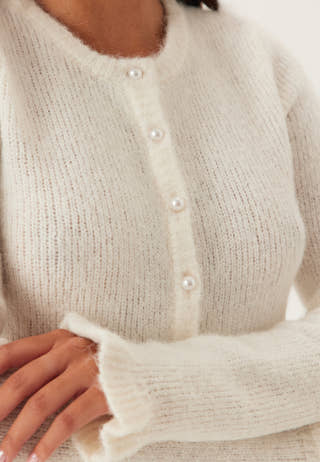 Knitted Frill Cardigan