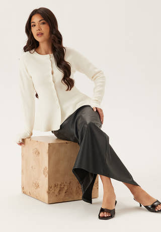 Knitted Peplum Cardigan