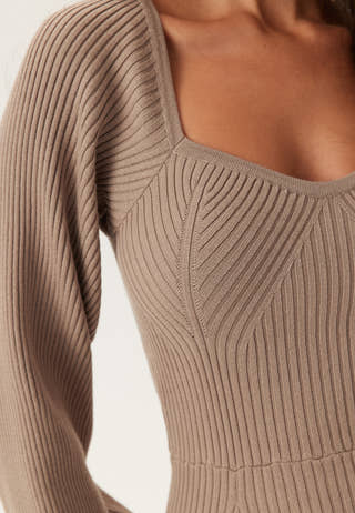 Knitted Short Skater Dress