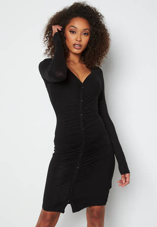 Larissa ruched button dress