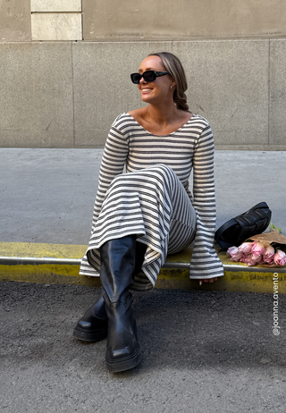 Leather Knee High Boots