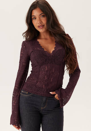 Long Sleeve Lace Top