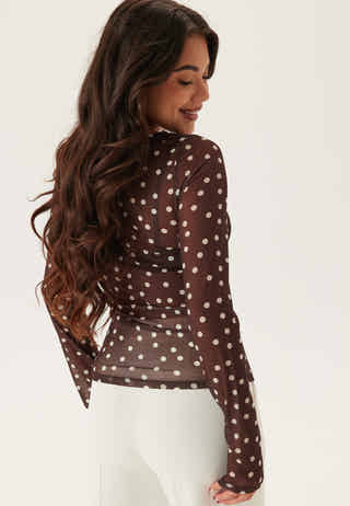Long Sleeve Mesh Top