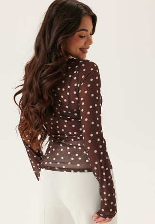 Long Sleeve Mesh Top