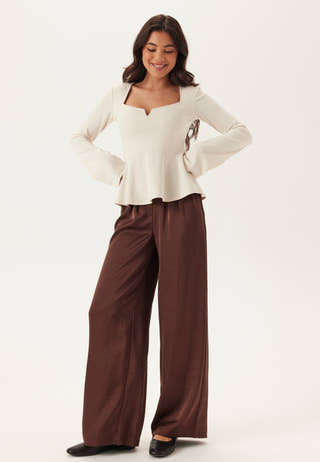 Long Sleeve Peplum Top