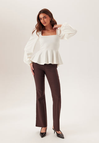 Long Sleeve Peplum Top