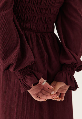 Structure Long Sleeve Midi Dress