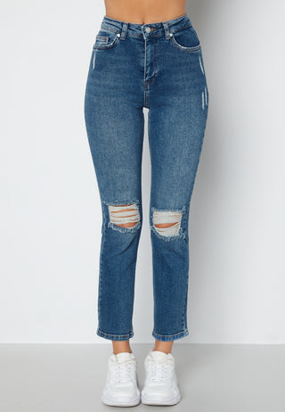 Loreena distressed high waist jeans