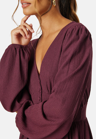 Structure Button Midi Dress