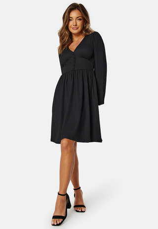 Structure Button Short Dress