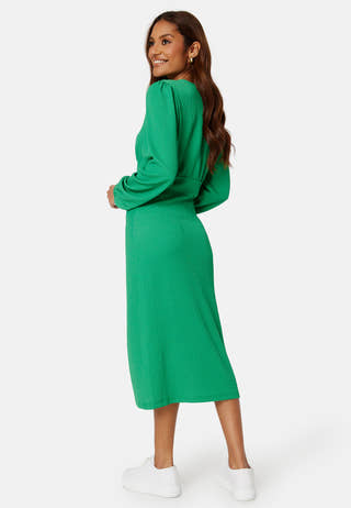 Structure Button Midi Dress