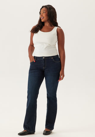 Low Bootcut Flap Jeans