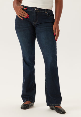 Low Bootcut Flap Jeans