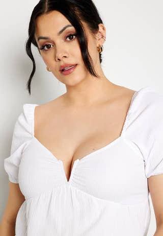 Manda puff sleeve top