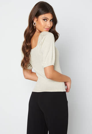 Marlowe puff sleeve sparkling top