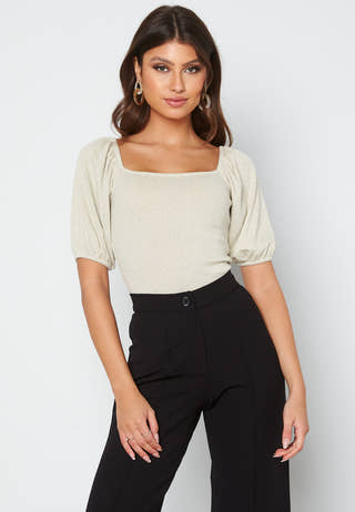 Marlowe puff sleeve sparkling top