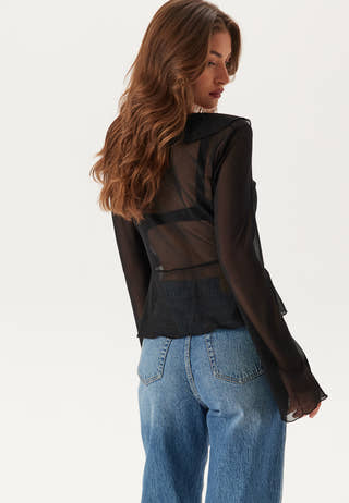 Mesh Tie Cardigan
