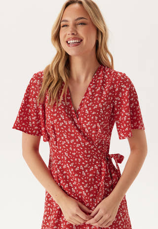 Midi Butterfly Wrap Dress