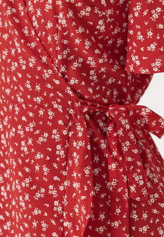 Midi Butterfly Wrap Dress