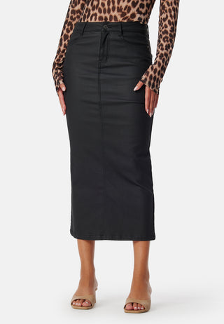 Midi Coated Skirt